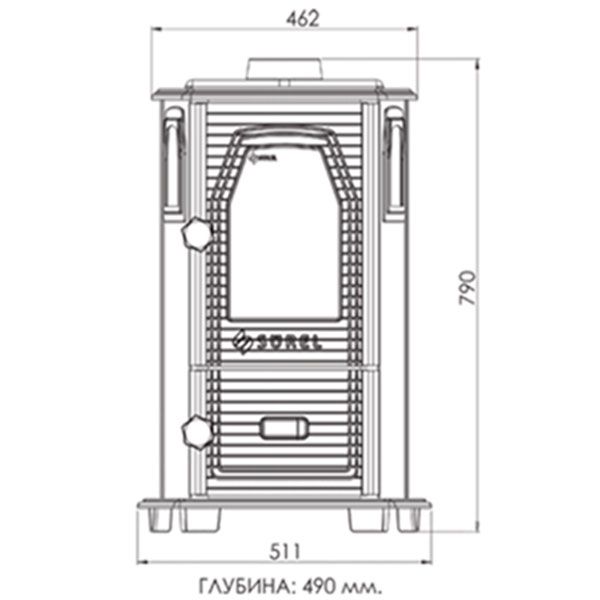 Печь-камин Duval EM-5115